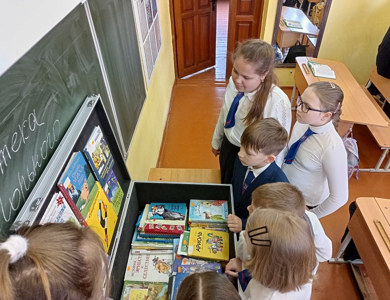 «Библиотека в чемодане» в СШ № 13 имени В. И. Хована