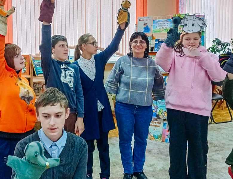 Репетиция книжного театра «Спасательный круг»