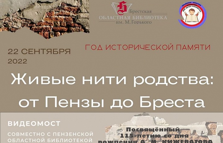 Видеомост «Живые нити родства: от Пензы до Бреста»