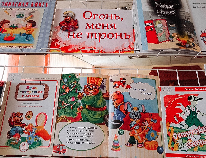 «Огонь, меня не тронь!»: книжная выставка