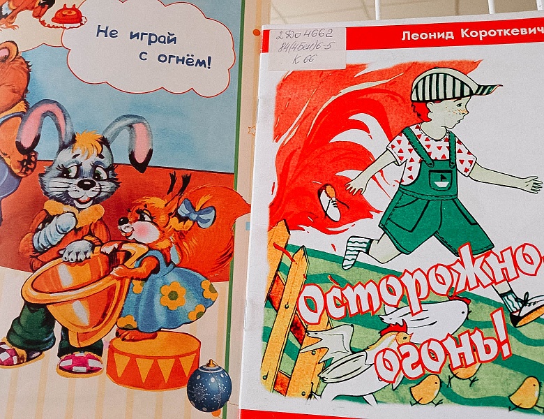 «Огонь, меня не тронь!»: книжная выставка